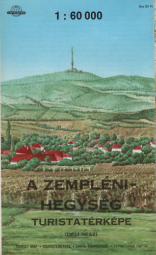 A Zemplni-hegysg turistatrkpe ( dli  rsz ) 1:60 000 - 1987