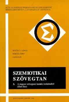 Szemiotikai szvegtan 2.: A magyar szvegtani kutats irodalmbl