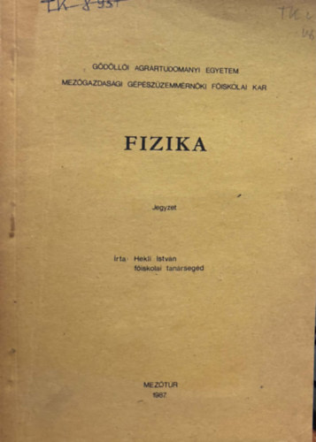 Fizika - Jegyzet