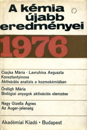 A kmia jabb eredmnyei 31. (1976)