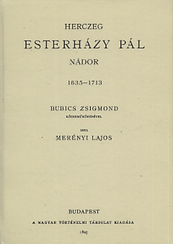 Herczeg Esterh�zy P�l n�dor 1635-1713