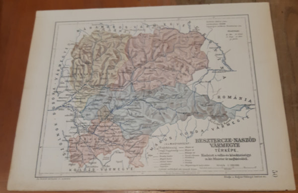 Besztercze-Nasz�d V�rmegye t�rk�pe