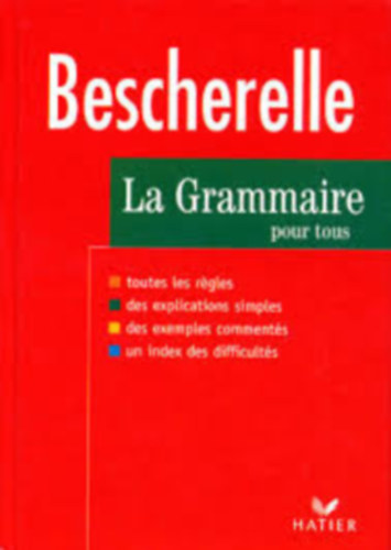 Le Nouveau Bescherelle. La grammaire pour tous - Dictionnaire de la grammaire francaise en 27 chapitres