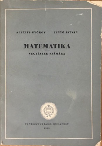 Matematika vegy�szek sz�m�ra