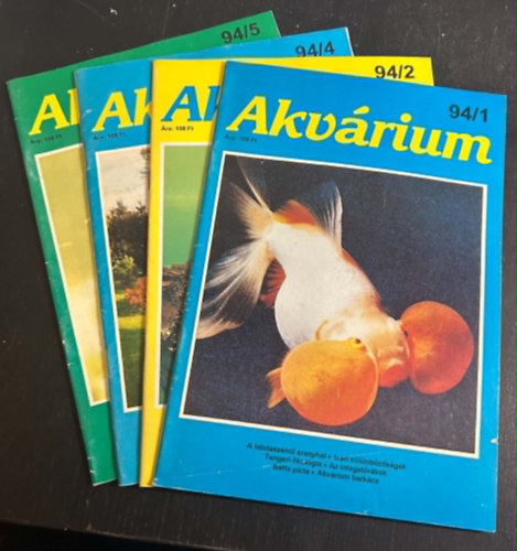 Akv�rium magazin csomag - '94(1-2., 4-5.)