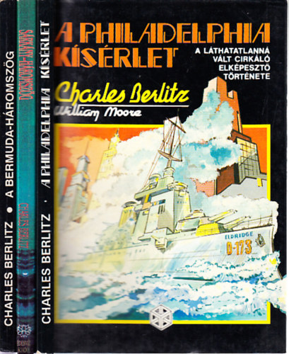 6 db. Charles Berlitz ktet (A Philadelphia ksrlet + Srkny-hromszg + A Bermuda-hromszg+ Atlantisz+ Vilgvge 1999+ Nyomtalanul)