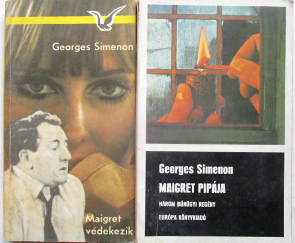 2 db George Simenon krimi: Maigret pip�ja + Maigret V�dekezik