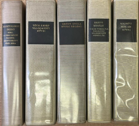 5 k�tet a Magyar Remek�r�k sorozatb�l