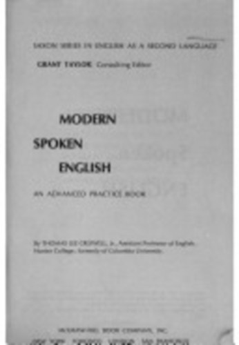 Modern spoken english