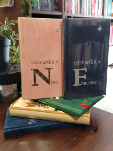 K�NYVMENT� AJ�NLAT 5 DB. AJ�ND�KK�NYVEK. Milyenek a f�rfiak?, Milyeneka n�k?, A szeretet aj�nd�ka, Szerelmes Arany Kalend�rium, Sz�let�snapra