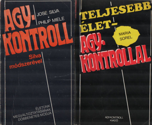 2 db Psziho knyv egytt: Teljesebb let-Agykontrollal, Agykontroll Silva mdszervel.