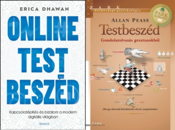 2 db knyv testbeszdrl: Testbeszd - Gondolatolvass gesztusokbl + Online Testbeszd