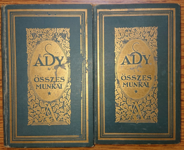 2 ktet Ady Endre az Athenaeumnl megjelent letmsorozatbl: j versek, Vr s arany