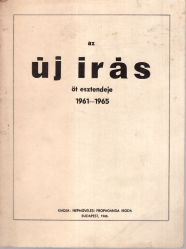 Az j rs  t esztendeje 1961-1965