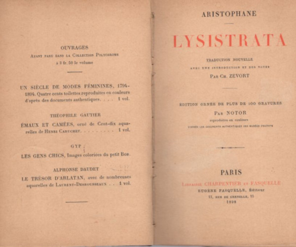 Lysistrata (100 sznes kppel) (1898)