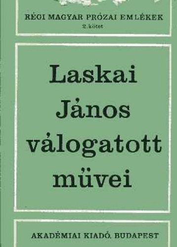 Laskai Jnos vlogatott mvei