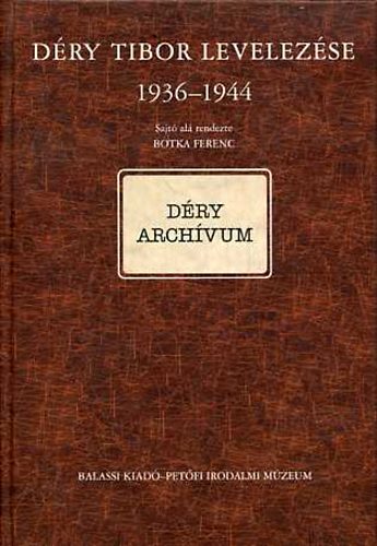 Dry Tibor levelezse 1936-1944 I/C. (Dry Archvum)