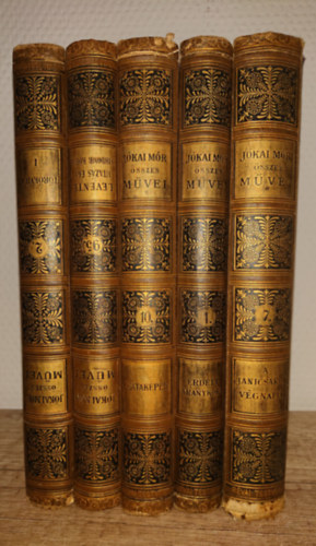 5 k�tet J�kai M�r Nemzeti Kiad�s c�m� �letm�sorozat�b�l: Janics�rok v�gnapjai, Erd�ly aranykora, Csatak�pek a magyar szabads�gharczb�l, Levente, T�r�k vil�g Magyarorsz�gon