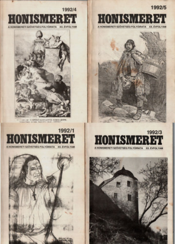 Honismeret XX. vfolyam 1992. (1., 3., 4., 5., 6. szmok)