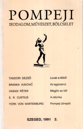 Pompeji - Irodalom, mvszet, blcselet - 1991. 2.