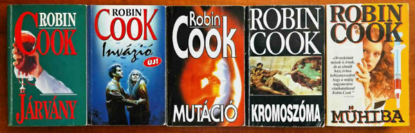 5db Robin Cook regny: Kromoszma+ Mutci + Invzi+ Jrvny+ Mhiba