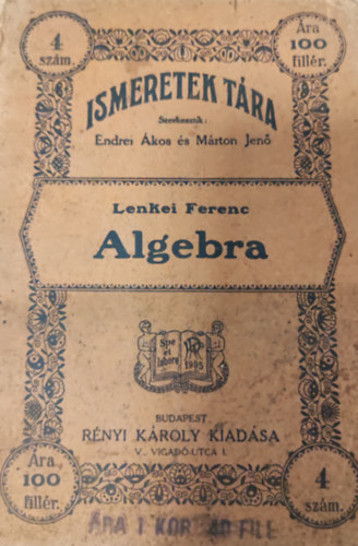 Lenkei Ferenc - Ismeretek Tra- Algebra