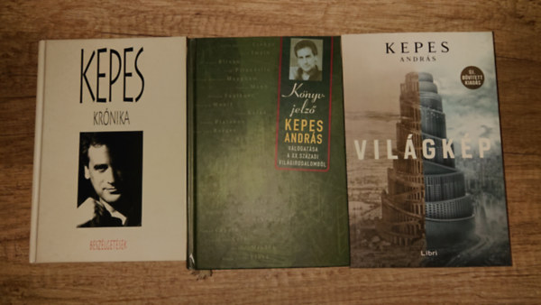 3 k�nyv Kepess Andr�st�l: Kr�nika - Besz�lget�sek, K�nyvjelz�, Vil�gk�p