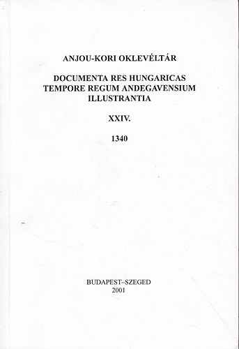 Anjou-kori oklevltr XXIV. 1340.