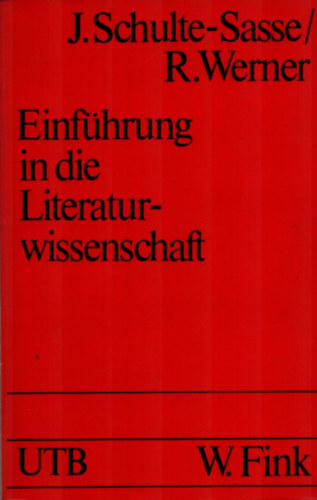 Einfhrung in die Literaturwissenschaft.