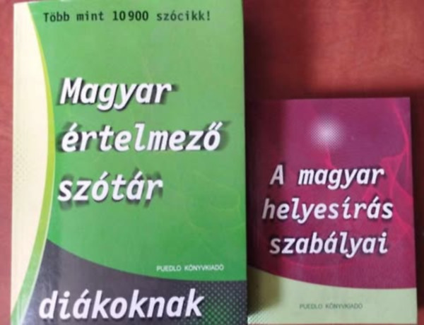 2db knyv Dikoknak :Magyar rtelmez sztr dikoknak+A magyar helyesrs szablyai