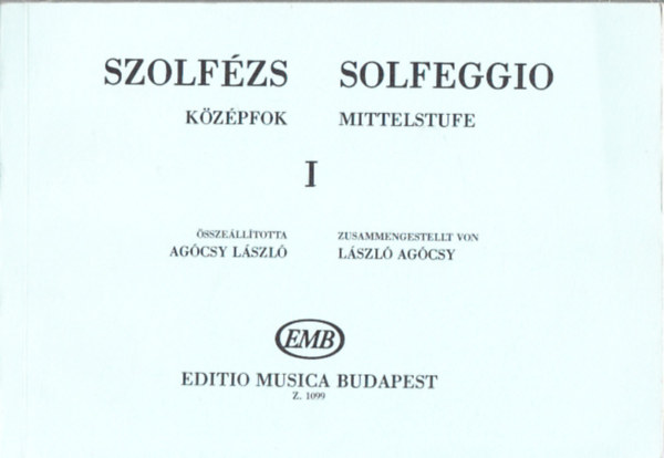 Szolfzs kzpfok I. (Z. 1099)- magyar-nmet nyelv