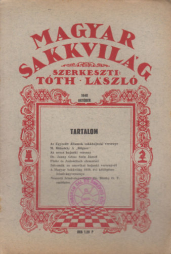 Magyar Sakkvilg 1940 Oktber