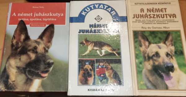 3 db A német juhászkutya (Kutyatulajdonosok kézikönyve) + Német juhászkutya (Kutyatár) + A német juhászkutya tartása, ápolása, táplálása