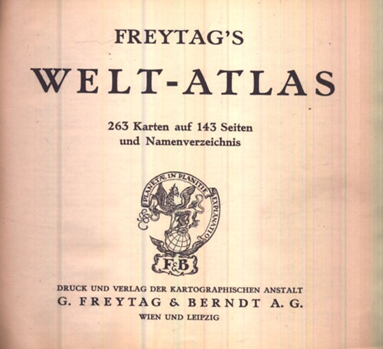 Freytag's Welt-atlas