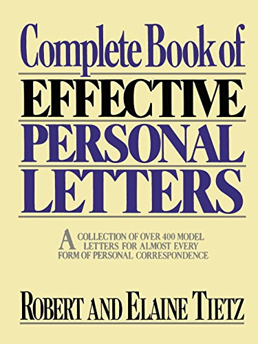 Complete Book of Effective Personal Letters
