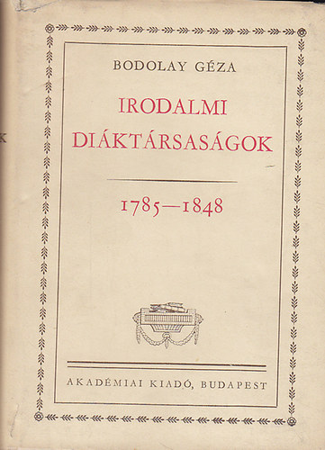 Irodalmi diktrsasgok 1785-1848