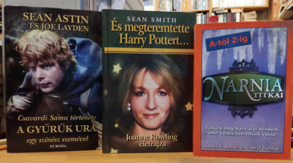 3 db A gyrk ura egy sznsz szemvel + s megteremtette Harry Pottert... + Narnia titkai A-tl Z-ig
