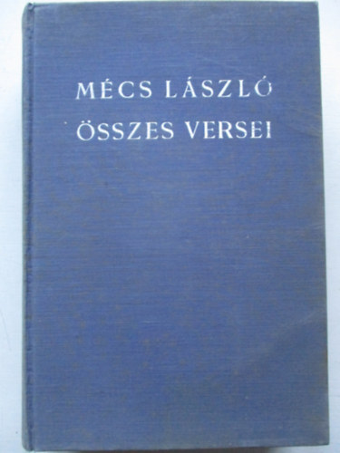 M�cs L�szl� �sszes versei 1920-1940
