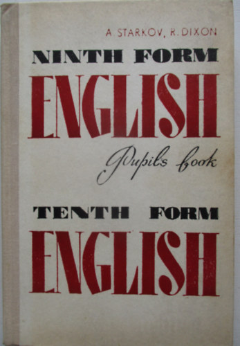 Ninth form english, Tenth form english