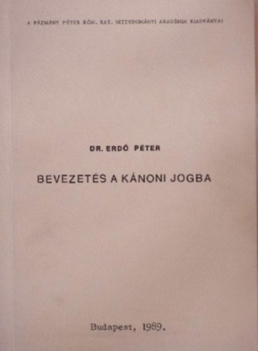 Bevezets a knoni jogba
