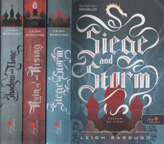 3 db fantasy reg�ny (Leigh Bardugo): Ostrom �s vihar + Pusztul�s �s felemelked�s + �rny�k �s csont