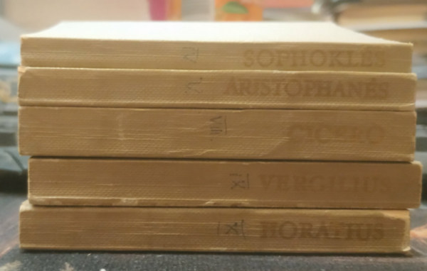 5 db Klasszikus arck�pek: IV. Sophokl�s + V. Aristophan�s + VIII. Cicero + IX. Vergilius + X. Horatius