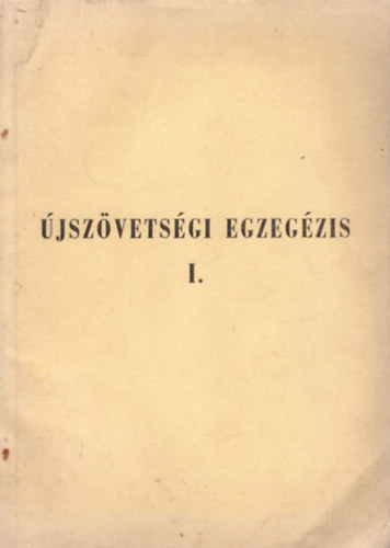 jszvetsgi egzegzis I.