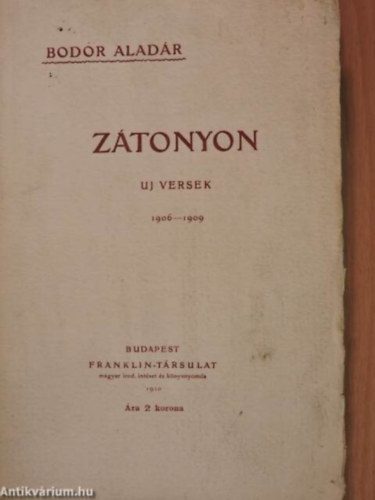 Z�tonyon - Versesk�tet