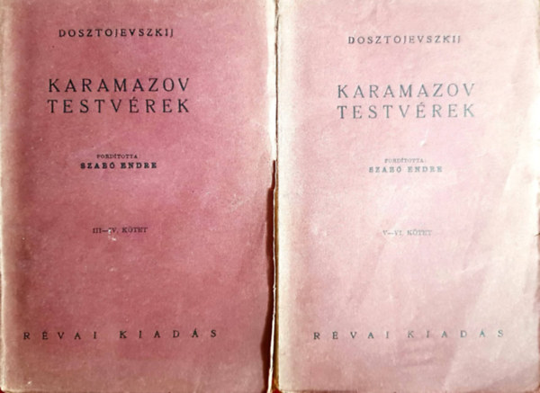 Karamazov testv�rek (III-IV., V-VI.) (R�vai kiad�s, 2 k�tet)