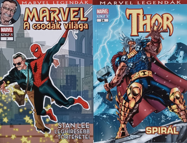 Marvel Legend�k: Marvel - a csod�k vil�ga, Stan Lee legh�resebb t�rt�netei k�preg�ny + Thor - Spir�l (Marvel Legend�k 7., 24.)