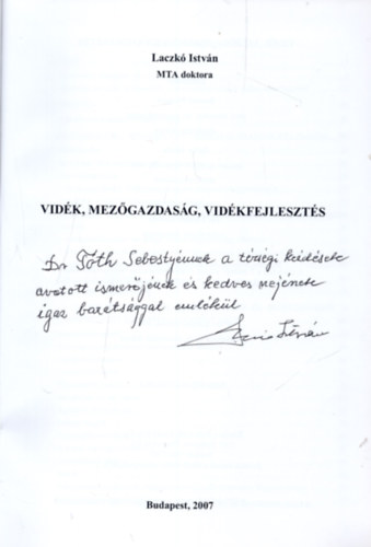 Vidk, mezgazdasg, vidkfejleszts