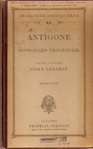 Sophokles - Antigone (Sophokles tragdija)
