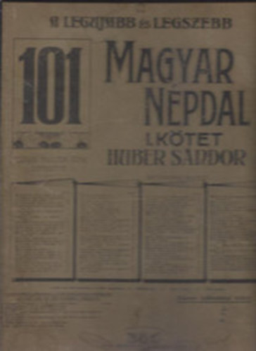 A legujabb s legszebb 101 magyar npdal I. ktet
