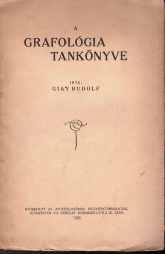 A grafolgia tanknyve